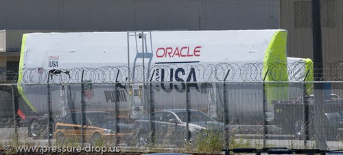Pier 80 gets delivery of the new AC 72’ wing - Oracle Racing’s AC72 wingsail arrives in San Francisco © Erik Simonson/ pressure-drop.us http://www.pressure-drop.us